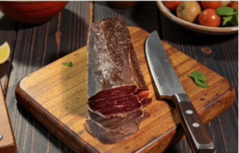 Tørket Hjortkjøtt fra Røros  ca vekt fra  0,128g - 0,134g