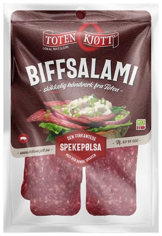 Biffsalami oppskåret