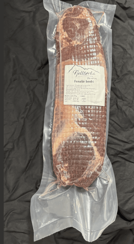 Fjelltørka fenalår benfri, ca 1,4 kg-1,5 kg